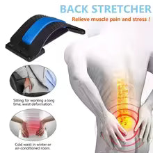 Back Stretcher & Massager for Lumbar Pain Relief