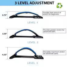 Back Stretcher & Massager for Lumbar Pain Relief