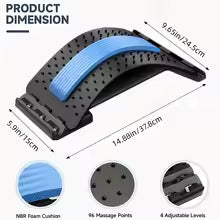 Back Stretcher & Massager for Lumbar Pain Relief