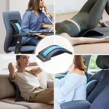 Back Stretcher & Massager for Lumbar Pain Relief